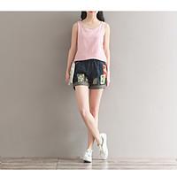 womens high rise micro elastic shorts pants sexy relaxed solid