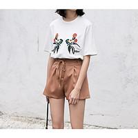 womens high waist strenchy loose shorts pants street chic simple wide  ...