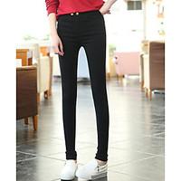 womens mid rise strenchy skinny pants simple skinny solid