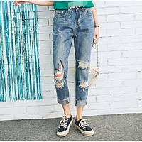 womens mid rise strenchy jeans pants simple slim solid