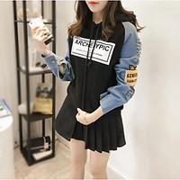 womens casualdaily simple fall trench coat solid round neck long sleev ...