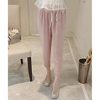 womens high rise micro elastic wide leg pants simple wide leg solid