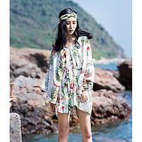 womens casualdaily holiday romperscontemporary relaxed floral botanica ...