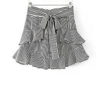 womens going out mini skirts trumpetmermaid striped summer