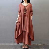 womens going out casualdaily simple sophisticated swing dress solid ro ...