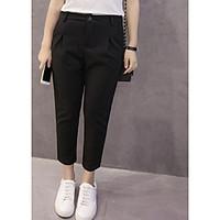 womens mid rise inelastic chinos pants simple slim solid