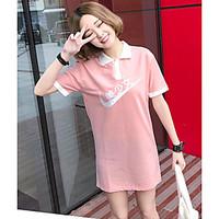 womens casualdaily simple spring summer t shirt print square neck shor ...