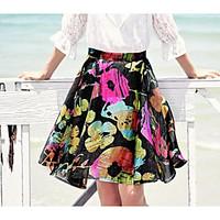 womens casualdaily above knee skirts pencil print summer