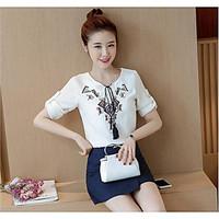 womens going out casualdaily simple street chic blouse skirt suits pri ...