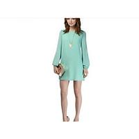 womens casualdaily cute a line dress solid v neck above knee short sle ...