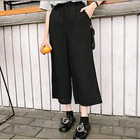 womens mid rise stretchy chinos pants simple loose solid