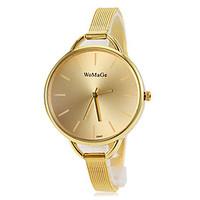 Women\'s Round Gold Dial Alloy Band Quartz Fashion Watch Cool Watches Unique Watches Strap Watch