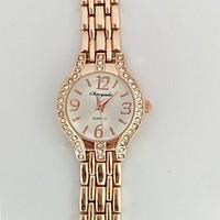 womens women bracelet watch quartz alloy band casual white