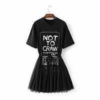 Women\'s Going out Casual/Daily Simple Street chic Sheath Dress, Solid Round Neck Above Knee Long Sleeve Black Rayon Polyester Fall Winter