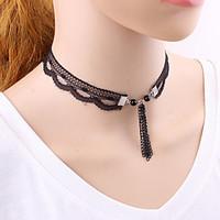 womens choker necklaces lace alloy tassel euramerican fashion vintage  ...