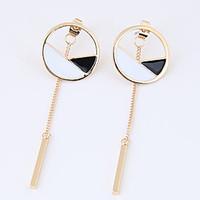 Women\'s Drop Earrings Euramerican Fashion Alloy Circle Geometric Jewelry For Daily Casual 1 Pair
