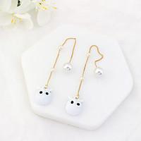 Women\'s Drop Earrings Imitation Pearl Euramerican Fashion Alloy Owl Jewelry For Party Daily 1 Pair