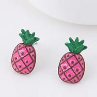 Women\'s Stud Earrings Pineapple Euramerican Fashion Alloy Jewelry For Daily Casual 1 Pair