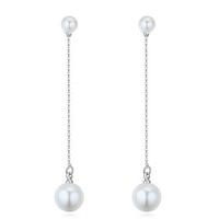 Women\'s Drop Earrings Imitation Pearl Euramerican Fashion Simple Style Copper Round Jewelry For Wedding 1 Pair
