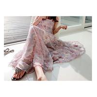 womens going out beach holiday sexy cute swing dress floral strap maxi ...