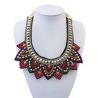 womens ethnic bling bling mini beads sweatershirt bib statement neckla ...