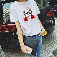 womens going out sexy t shirt solid floral round neck short sleeve cot ...