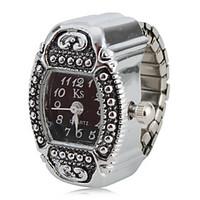 Women\'s Artifact Style Alloy Analog Quartz Ring Watch (Silver) Cool Watches Unique Watches