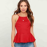 womens going out casualdaily simple cute summer shirt solid round neck ...