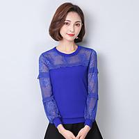 womens going out casualdaily simple sophisticated all seasons blouse s ...