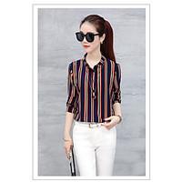 womens going out work sexy simple spring summer blouse solid floral ro ...