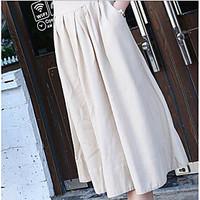 Women\'s Midi Skirts, Simple Swing Solid