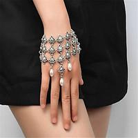 womens strand bracelet imitation pearl handmade fashion imitation pear ...