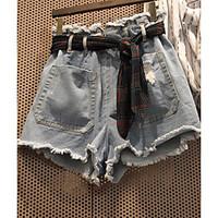 womens mid rise inelastic jeans shorts pants street chic simple slim d ...