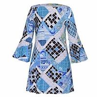 womens casualdaily simple tunic dress geometric strapless above knee l ...