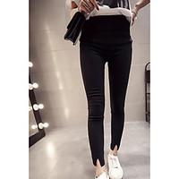 womens mid rise strenchy skinny pants simple skinny solid