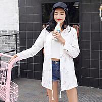 womens casualdaily simple summer jacket solid peter pan collar long sl ...