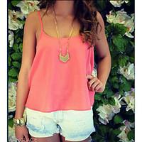 womens casualdaily simple tank top solid strap sleeveless cotton bambo ...