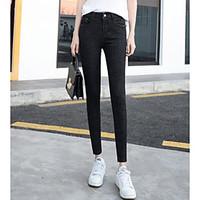 womens mid rise strenchy skinny pants simple skinny solid