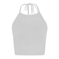 womens casualdaily sexy tank top solid halter sleeveless cotton