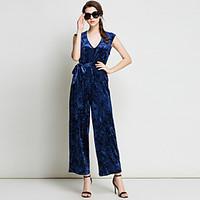 Women\'s Casual/Daily Jumpsuits, Sexy Cute Street chic Wide Leg Solid Spring Summer