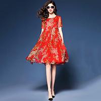 womens going out beach boho street chic loose chiffon dress print patc ...