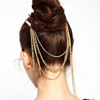 Women Bohemian Tassel Alloy Hairpin Hair Stick