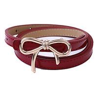 Women PU Waist Belt, Fashionable Jewelry / Casual Gold / Silver / Alloy All Seasons