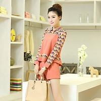 womens going out casualdaily cute spring shirt pant suits geometric co ...