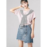 womens casualdaily asymmetrical skirts a line solid summer