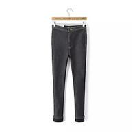 womens high rise strenchy chinos pants simple skinny solid