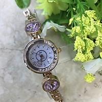 womens elegant gold bracelet quartz watch