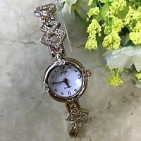 womens elegant gold bracelet quartz watch