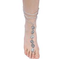 Women\'S Silver Alloy Anklet Jewelry 1pc