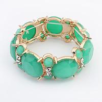 womens chain bracelet jewelry fashion gem rhinestone alloy irregular j ...